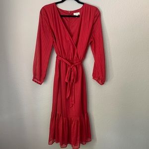 JCrew Faux Wrap Chiffon Dress